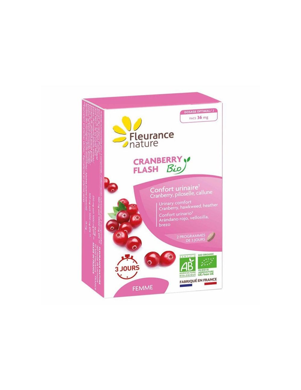 Уринарно здраве – Червена боровинка (36 mg PACs (проантоцианидини), 14 таблетки