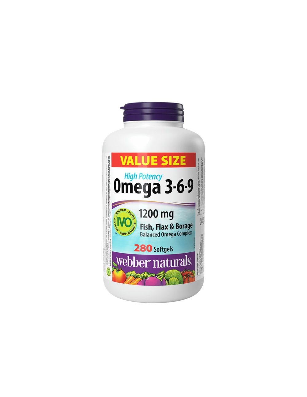 В подкрепа на имунитета, зрението и мозъчната функция – Омега 3-6-9, 1200 mg х 280 софтгел капсули