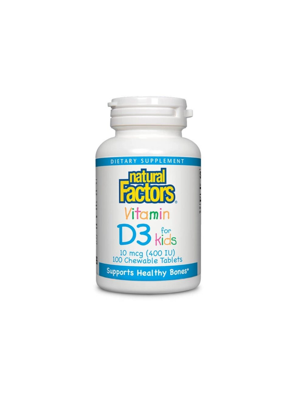 Vitamin D3 for Kids / Витамин D3 за деца 400 IU Natural Factors