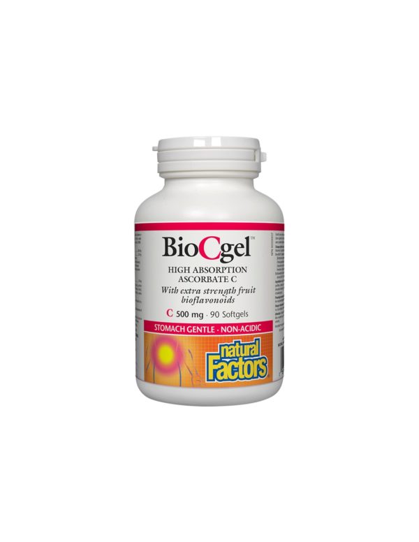 Vitamin C BioCgel™/ Витамин С 500 mg (калциев аскорбат) х 90 софтгел капсули Natural Factors