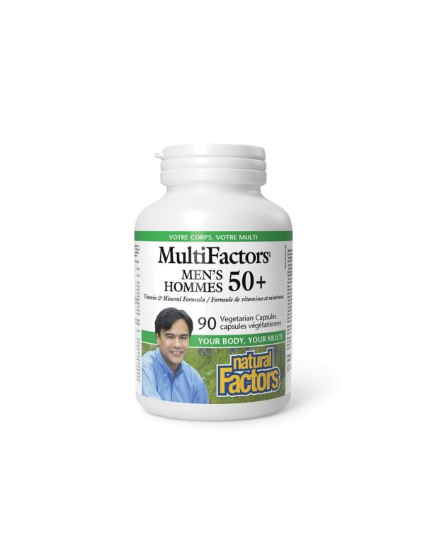 Витамини и Минерали за Мъже 50+ MultiFactors, 90 V капсули Natural Factors