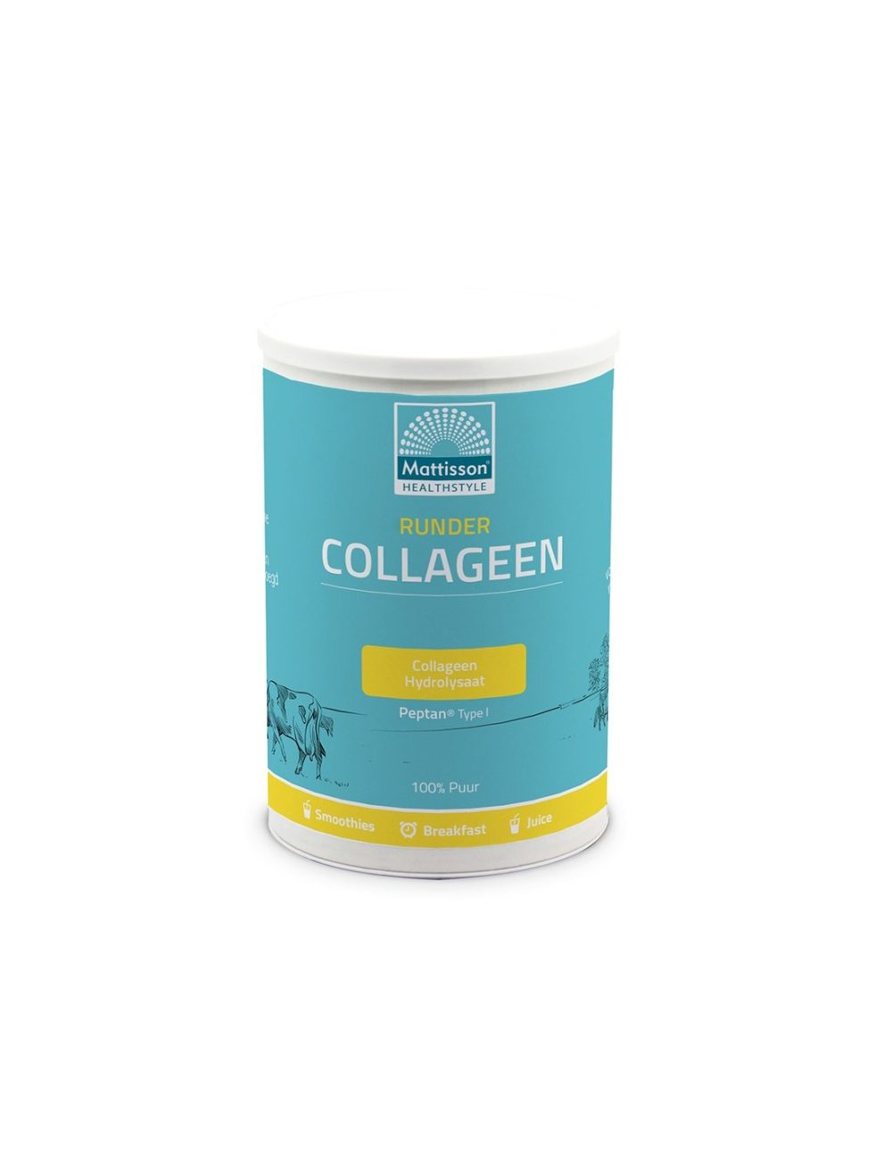 За красива коса, кожа и здрави стави – Говежди колаген тип I, 300 g прах Mattisson Healthstyle