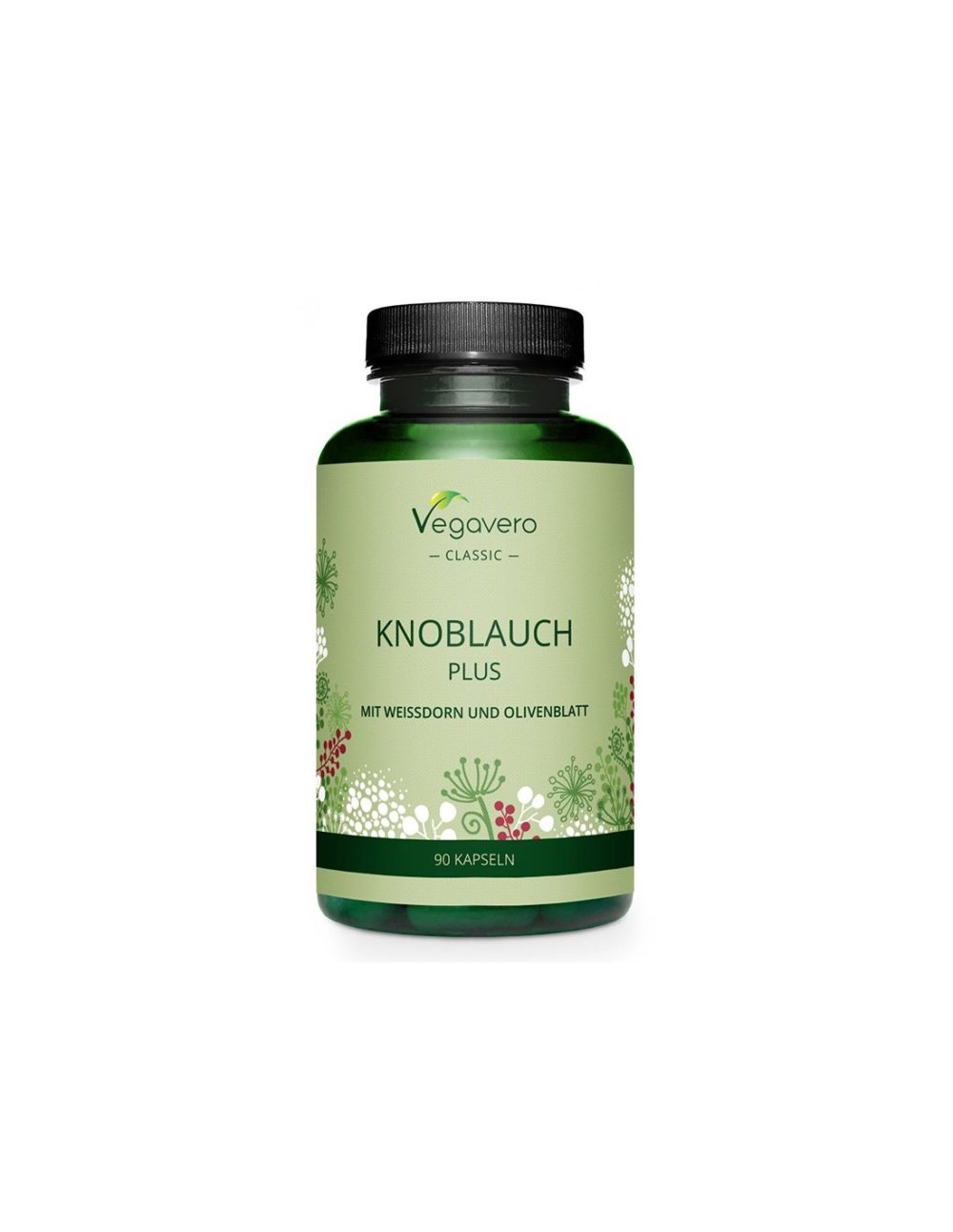 Здраво сърце – Черен чесън + глог и листа от маслина, 90 капсули 5.5x8h