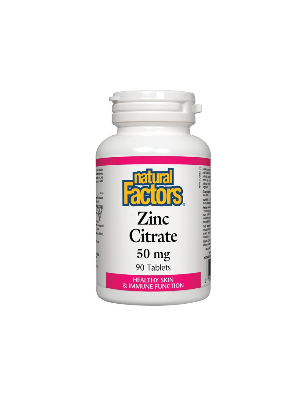 Zinc Citrate / Цинк (цитрат) 50 mg х 90 таблетки Natural Factors