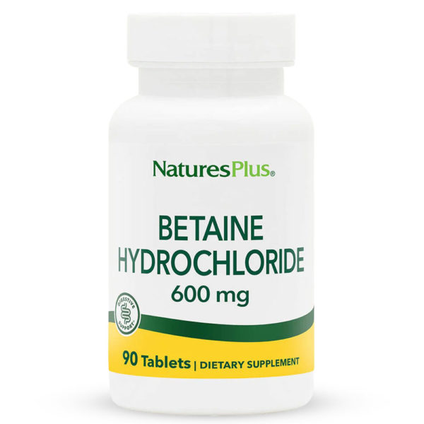БЕТАИН Хидрохлорид / BETAINE – NaturesPlus (90 табл)