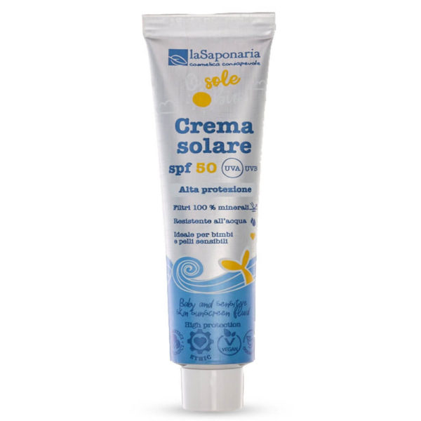 Био Слънцезащитен КРЕМ за Цялото Семейство SPF 50 – La Saponaria (40 мл)
