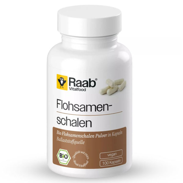 Био ПСИЛИУМ ХУСК / PSYLLIUM HUSKS – Raab Vitalfood (100 капс)