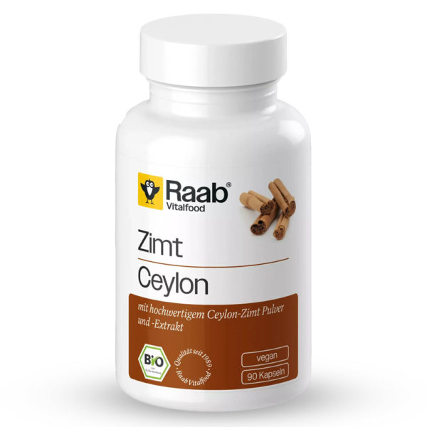 Био Цейлонска КАНЕЛА / Ceylon CINNAMON – Raab Vitalfood (90 капс)