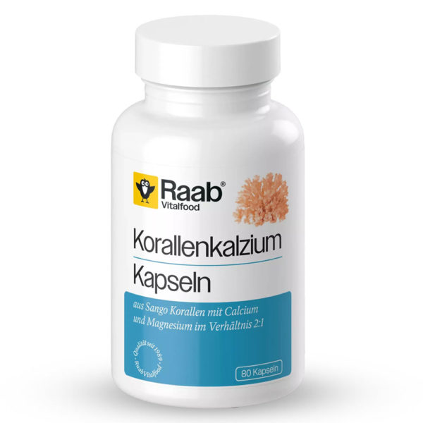 КАЛЦИЙ с МАГНЕЗИЙ от Санго Корали – Raab Vitalfood (80 капс)
