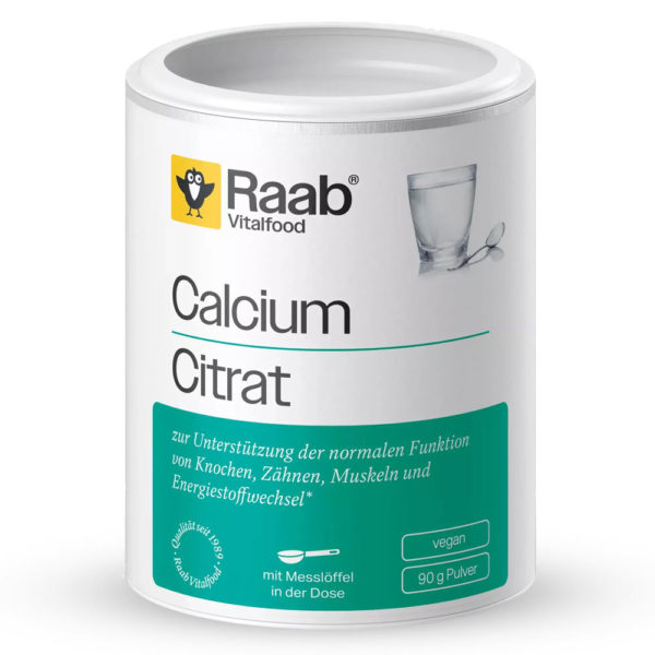 КАЛЦИЙ Цитрат Прах / CALCIUM Citrate – Raab Vitalfood (90 гр)