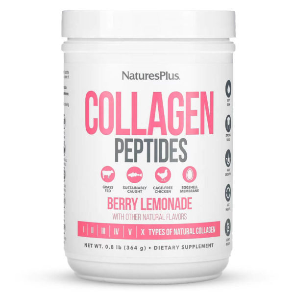 Хидролизиран КОЛАГЕН Прах – COLLAGEN Peptides – NaturesPlus – Бери лимонада 364 гр