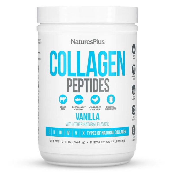 Хидролизиран КОЛАГЕН Прах – COLLAGEN Peptides – NaturesPlus – Ванилия 364 гр