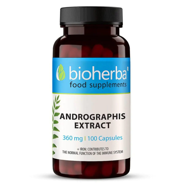 Андрографис / Andrographis Bioherba 360 mg x 100 капсули