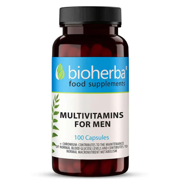 Мултивитамини за мъже / Men`s Multivitamins Bioherba x 100 капсули