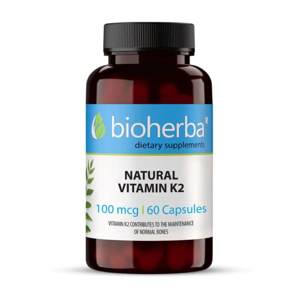 Витамин K-2 / Vitamin K-2 Bioherba 100 mcg x 60 капсули