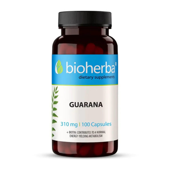 Гуарана / Guarana Bioherba 310 mg x 100 капсули