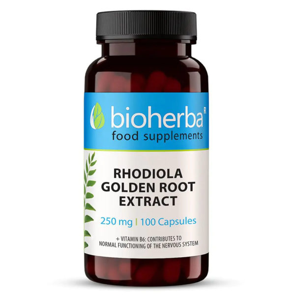 Златен корен Родиола / Rhodiola Rosea Root Bioherba 250 mg x 100 капсули