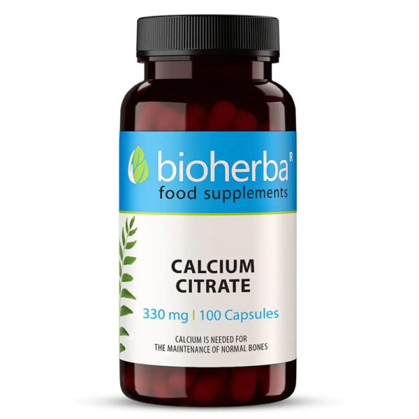 Калциев цитрат / Calcium Citrate Bioherba 330 mg x 100 капсули
