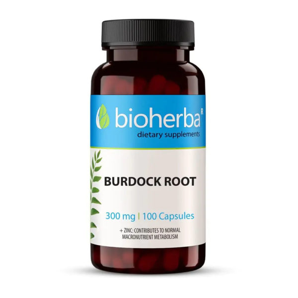 Корен от Репей / Burdock Root Bioherba 300 mg x 100 капсули