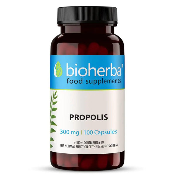 Пчелен прополис / Bee Propolis Bioherba 300 mg x 100 капсули