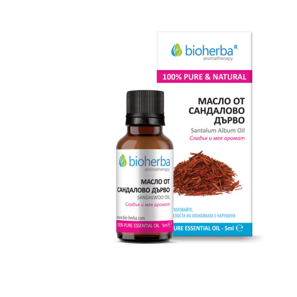 Етерично масло от Сандалово дърво / Sandalwood oil Bioherba 5 ml
