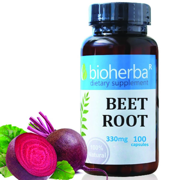 Червено цвекло / Beet Root Bioherba 330 mg x 100 капсули