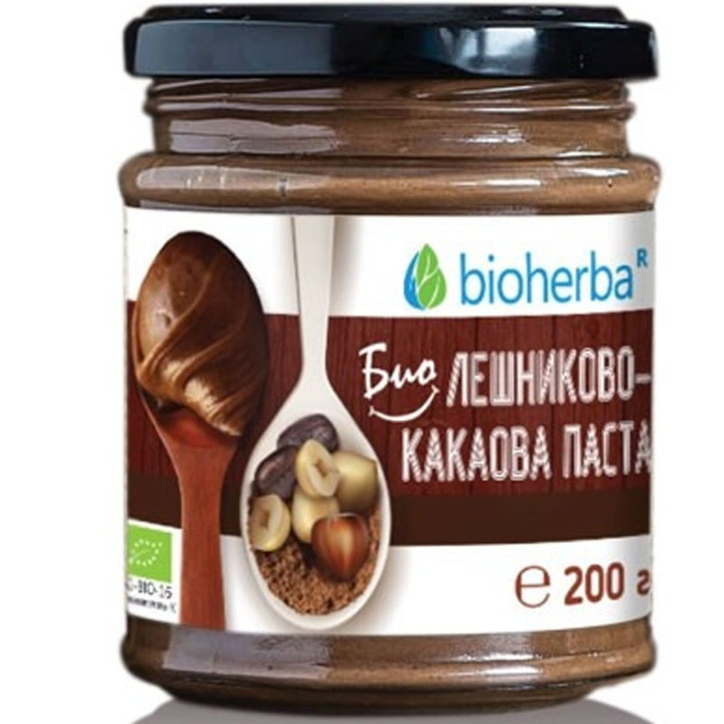 Bioherba Био Лешниково-Какаова паста / Organic Hazelnut Cocoa Paste 200 гр