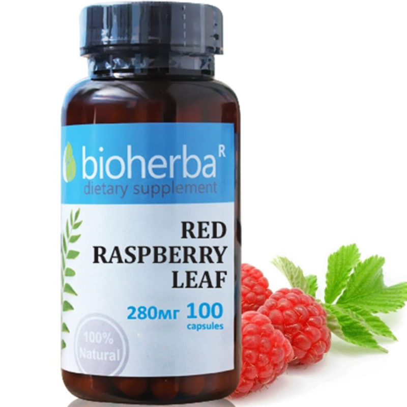 Малина Лист / Red Raspberry Bioherba 280 mg x 100 капсули