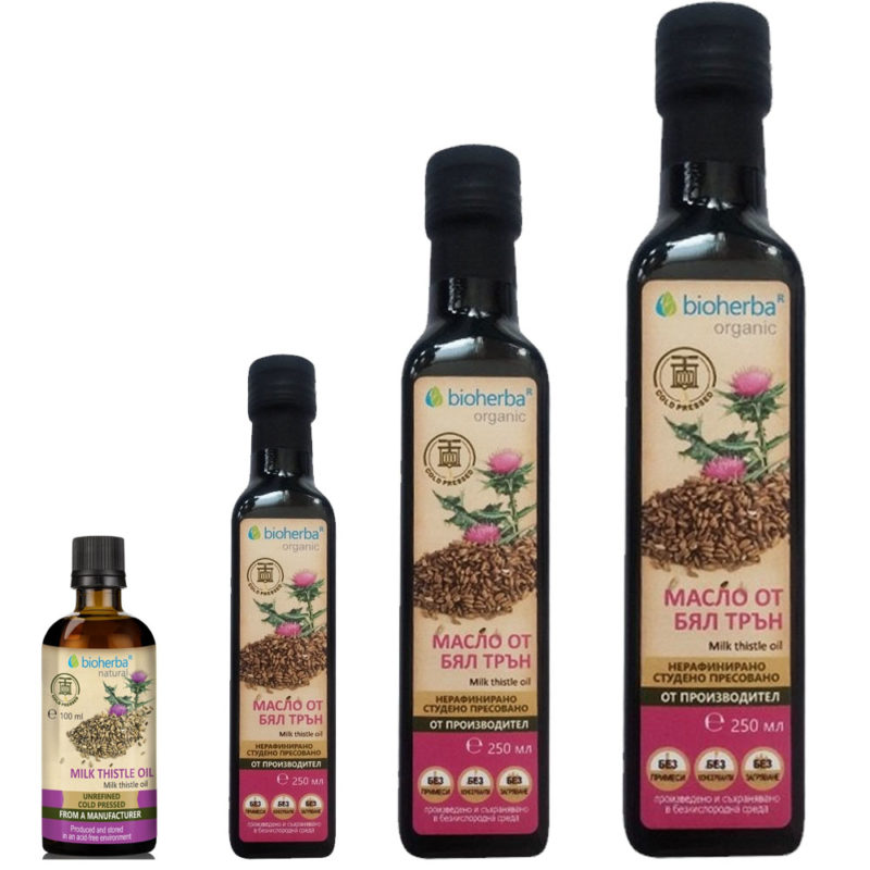 Bioherba Масло от Бял Трън / Milk Thistle студено пресовано
