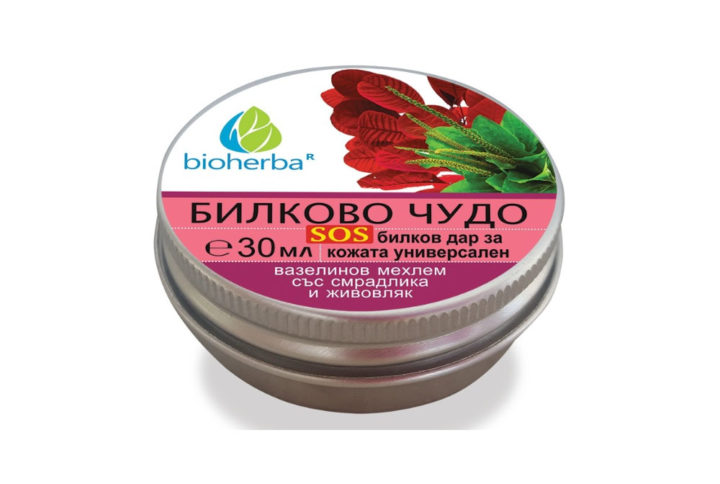 Bioherba Мехлем Билково чудо със смрадлика и живовляк 30 мл
