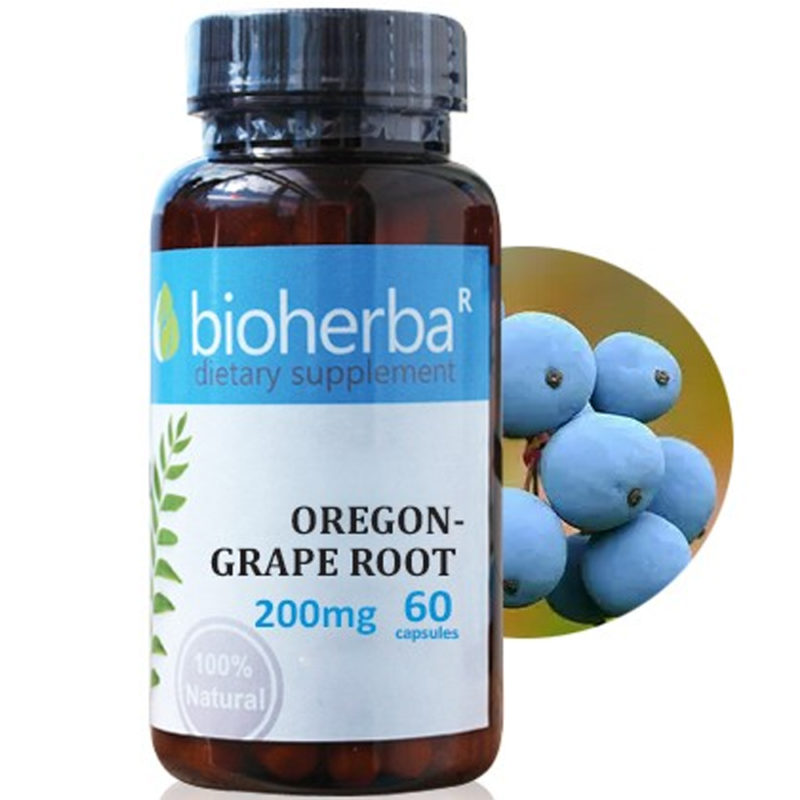 Орегонско Грозде / Oregon Grape Bioherba 200 mg x 60 капсули