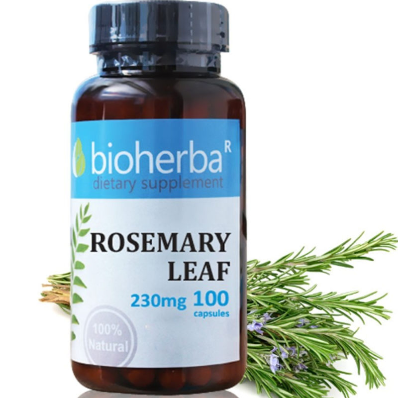 Розмарин Лист / Rosemary Leaf Bioherba 230 mg x 100 капсули