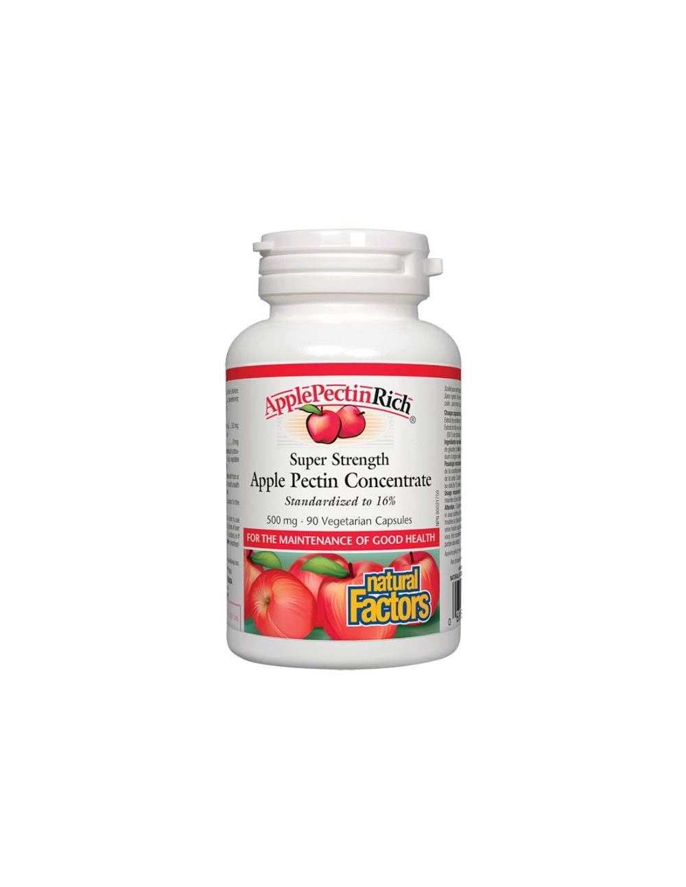 Apple Pectin Concentrate – Ябълков пектин супер концентрат, 500 mg, 90 капсули Natural Factors