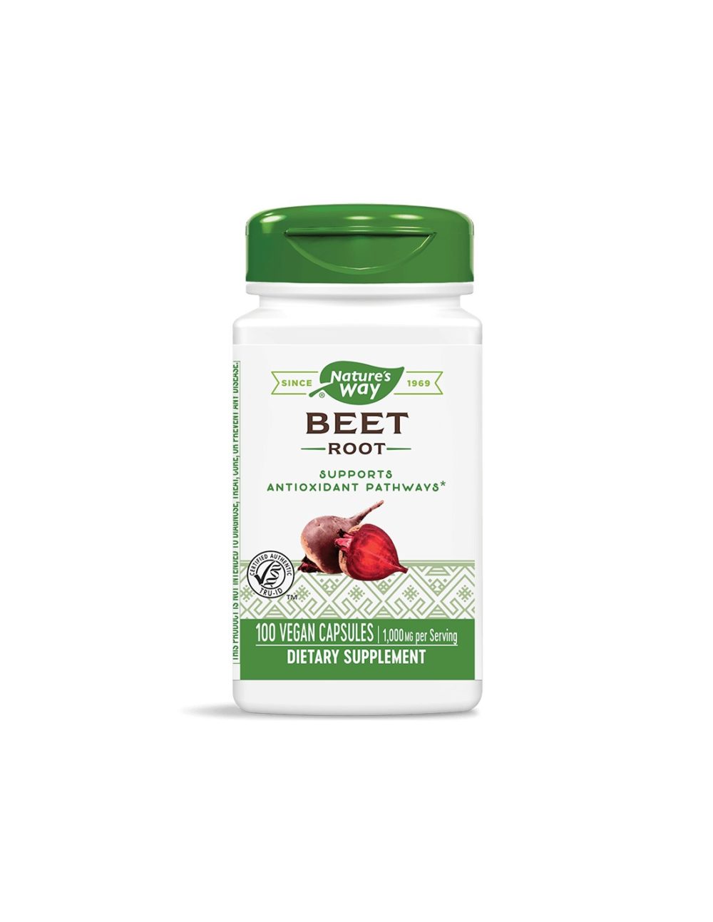 Beet Root – Червено цвекло (корен) – антианемично и кардиопротективно средство, 500 mg, 100 капсули Nature’s Way