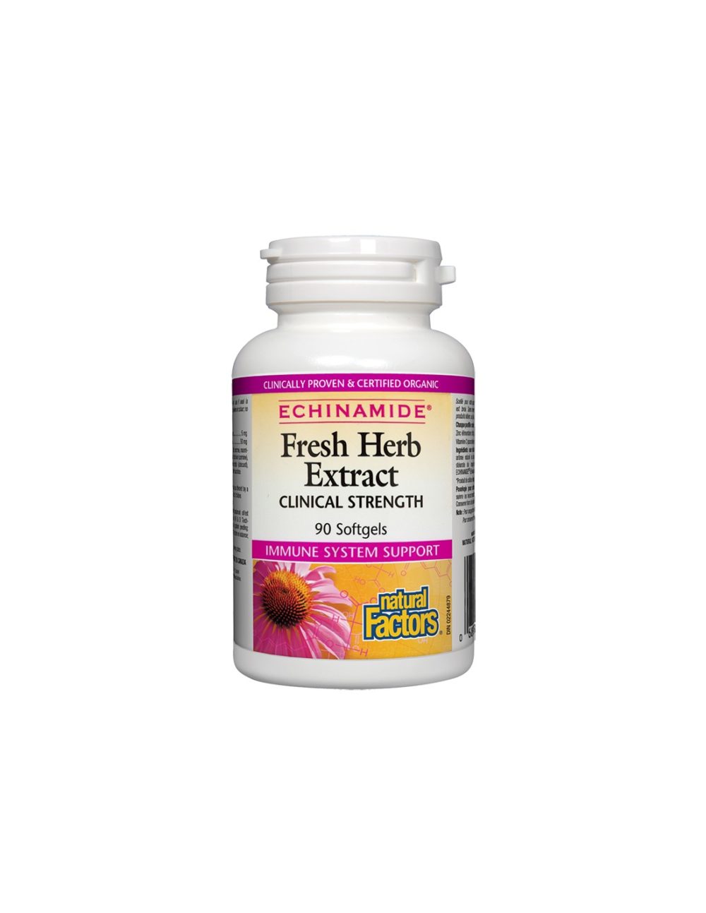 Echinamide® Fresh Herb Extract/ Ехинацея екстракт 250 mg х 90 софтгел капсули Natural Factors