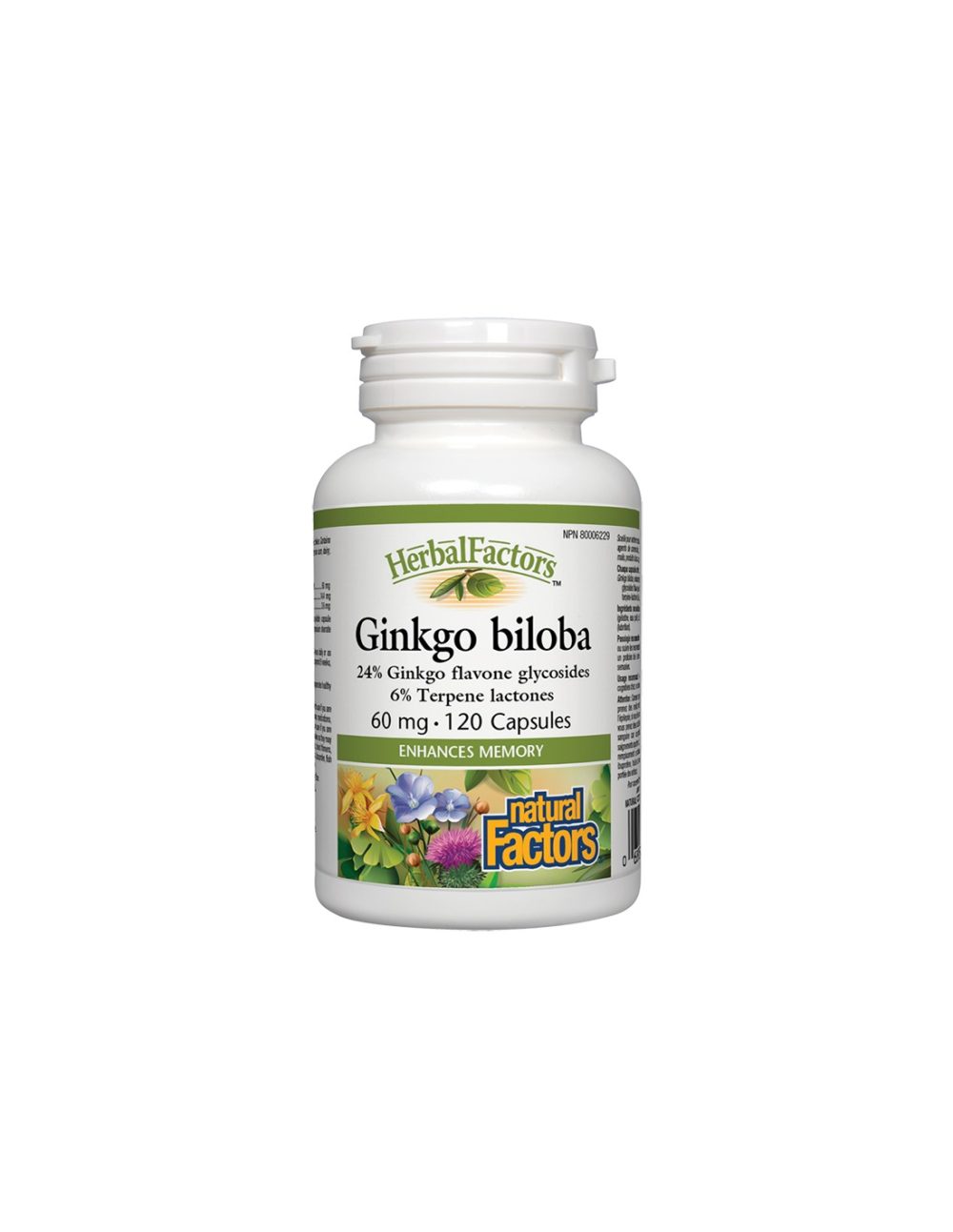 Ginkgo Biloba/ Гинко Билоба 60 mg х 120 капсули Natural Factors