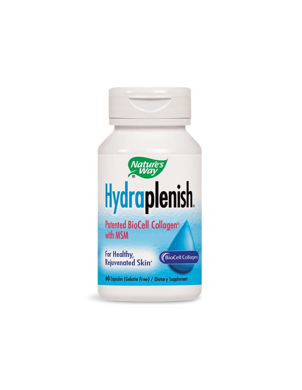 Колаген с хиалуронова киселина и МСМ Hydraplenish® – Красива кожа и здрави стави, 750 mg, 60 капсули Nature’s Way