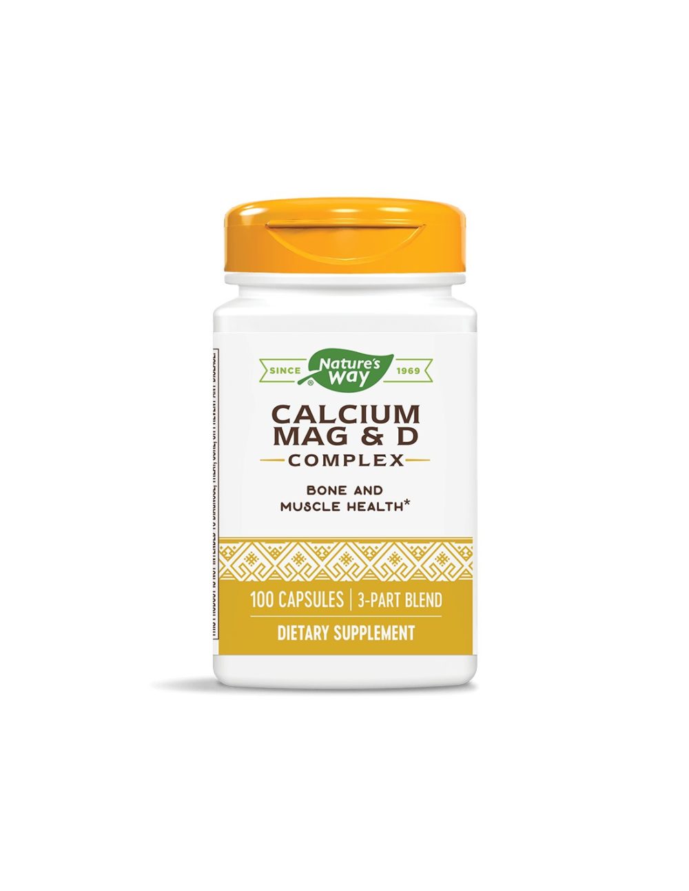 Calcium Magnesium & D/ Калций с Магнезий и Витамин D х 100 капсули Nature’s Way