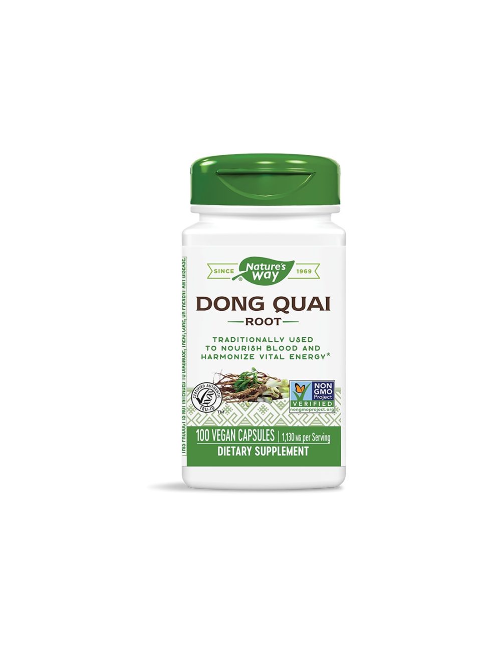 Dong Quai Root/ Китайска ангелика (корен) 565 mg x 100 капсули Nature’s Way
