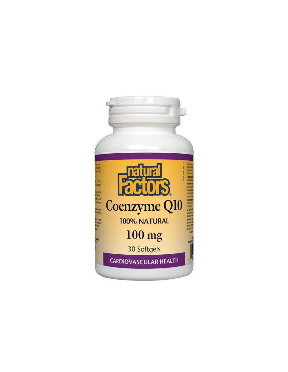 Coenzyme Q10 – Коензим Q10 100 mg, 30 софтгел капсули Natural Factors