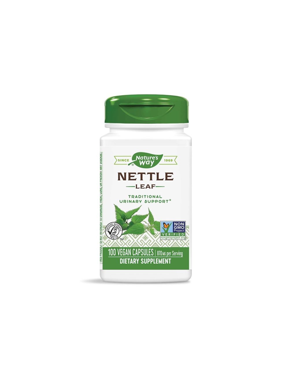 Nettle Leaf – Коприва (лист) – диуретик и детоксикатор, 435 mg, 100 капсули Nature’s Way