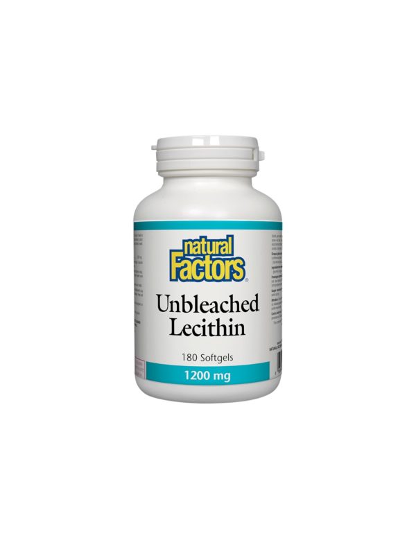 Lecithin Unbleached/ Лецитин (неизбелен) 1200 mg х 180 софтгел капсули Natural Factors