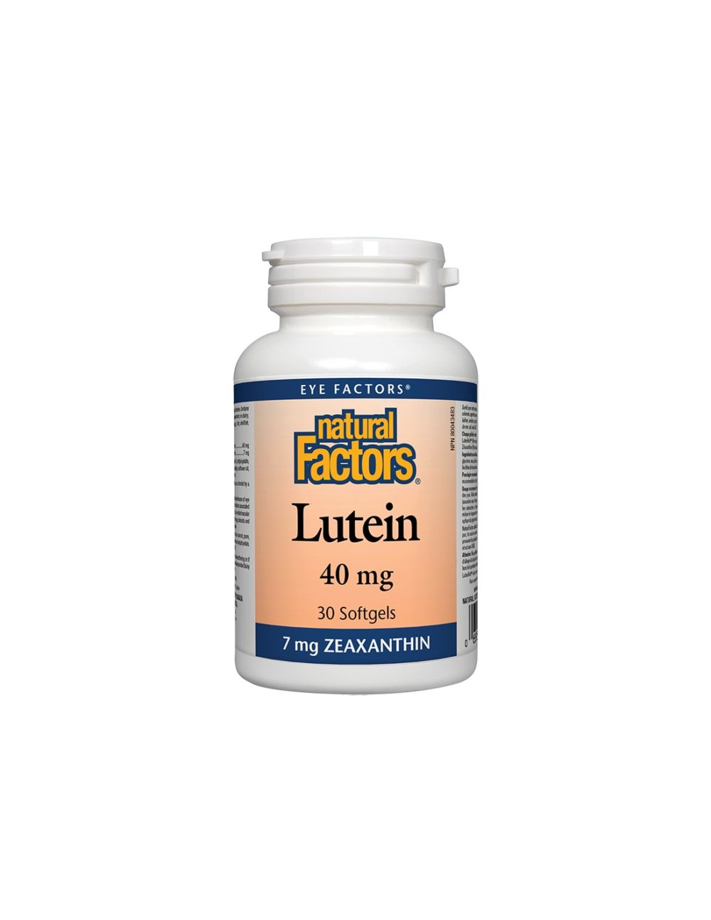 Lutein / Лутеин 40 mg + Зеаксантин х 30 софтгел капсули Natural Factors
