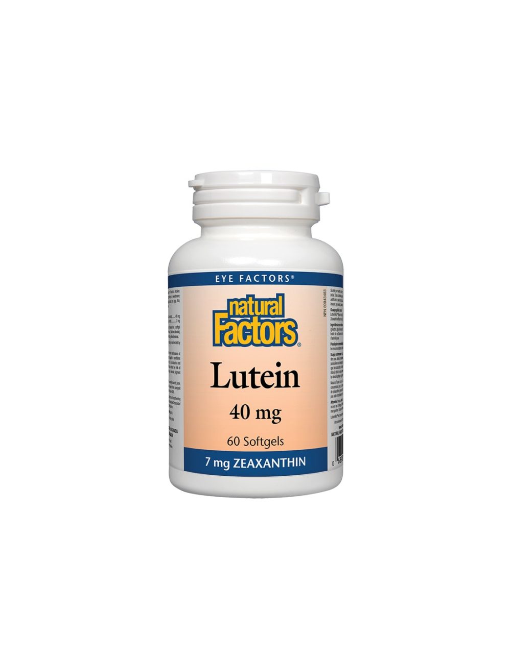 Lutein/ Лутеин 40 mg + Зеаксантин х 60 софтгел капсули Natural Factors
