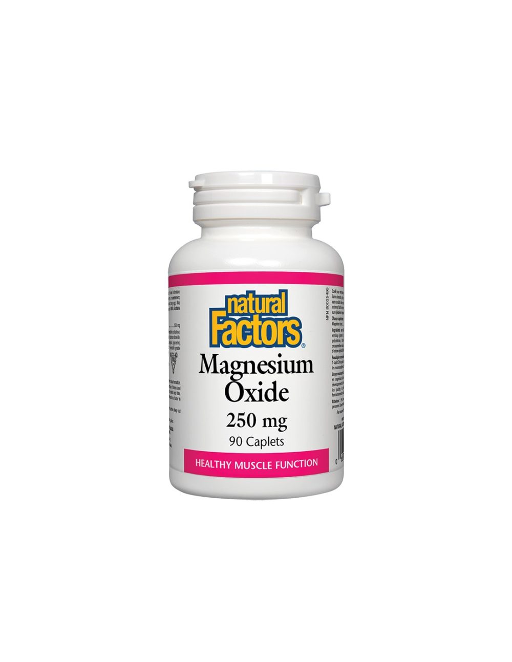 Magnesium Oxide/ Магнезий (оксид) 250 mg х 90 каплети Natural Factors