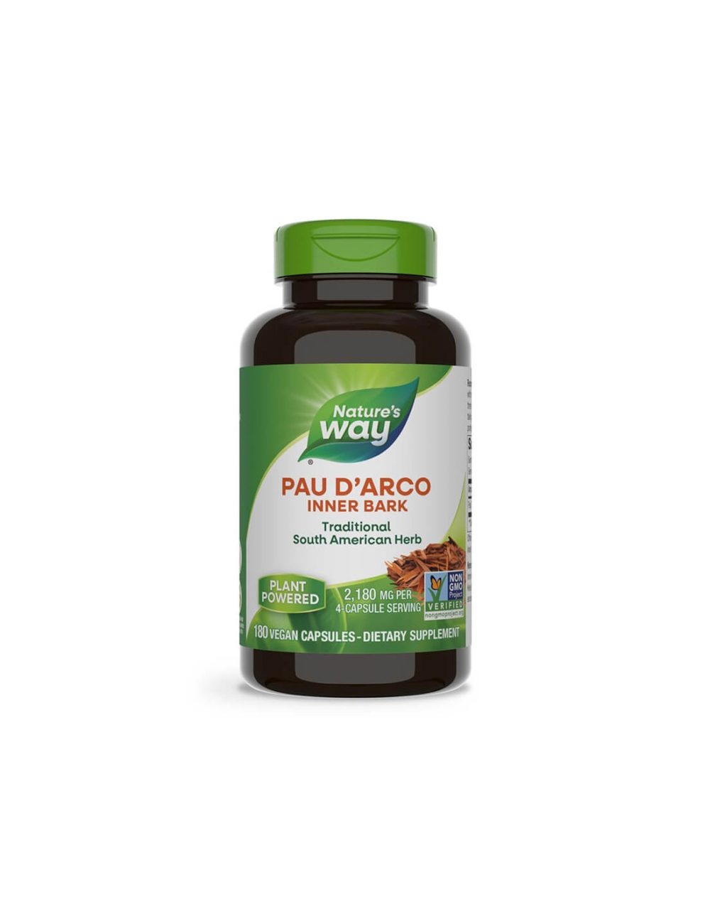 Pau D`Arco Inner Bark/ Мравчено дърво (вътрешна кора) х 180 капсули Nature’s Way