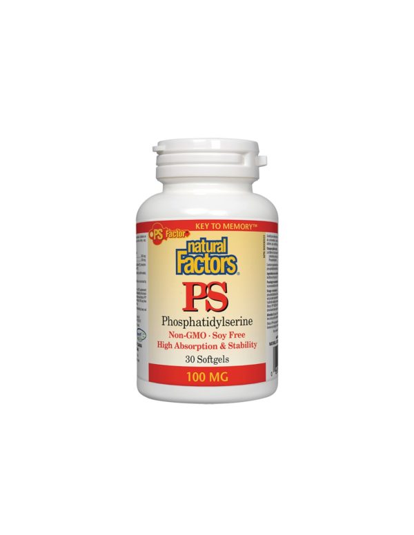 PS Phosphatidylserine/ ФосфатидилСерин 100 mg х 30 софтгел капсули Natural Factors