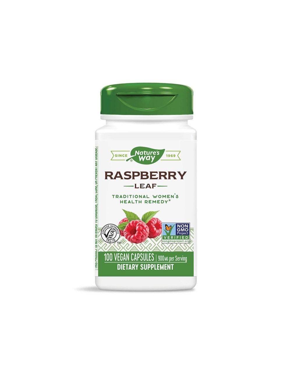 Raspberry Leaf/ Малина (лист) 450 mg x 100 капсули Nature’s Way