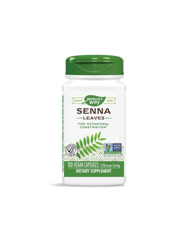 Senna Leaf – Сена (лист) – срещу запек, 450 mg, 100 капсули Nature’s Way