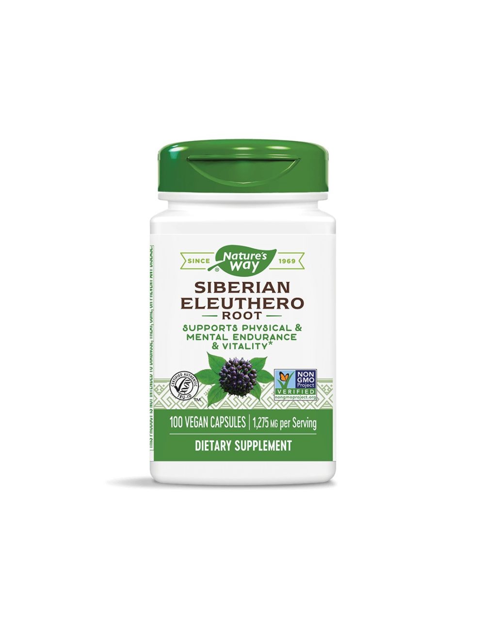 Siberian Eleuthero Root/ Женшен сибирски (корен) 425 mg х 100 капсули Nature’s Way